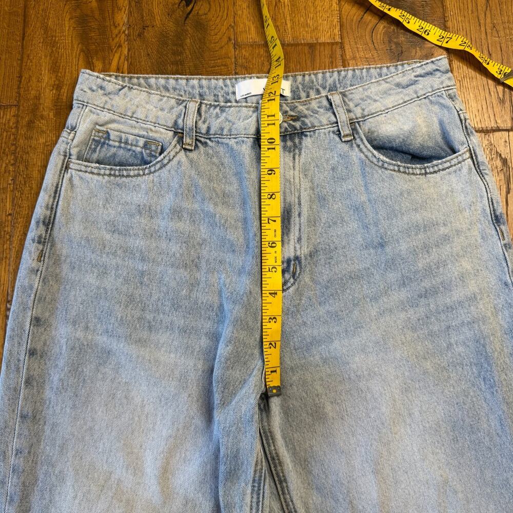 Vervet Light Wash Wide Leg Distressed Denim Jeans V2473 Women's Size 30x33 - Picture 4 of 7